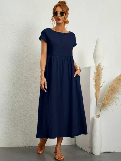 Ruby   | Elegant Essential Dress Made of Cotton and Linen