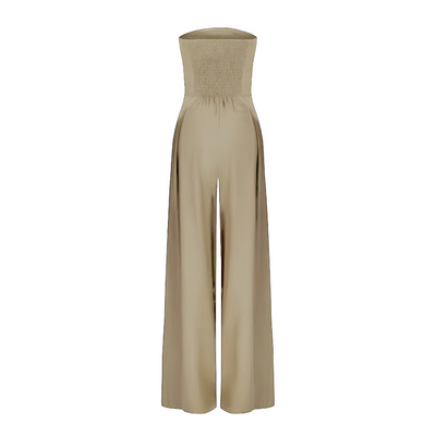 Alessia | Elegant Strapless Wide-Leg Jumpsuit